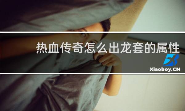 热血传奇怎么出龙套的属性