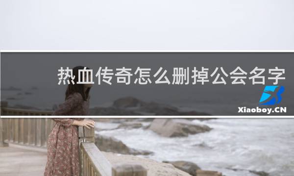 热血传奇怎么删掉公会名字