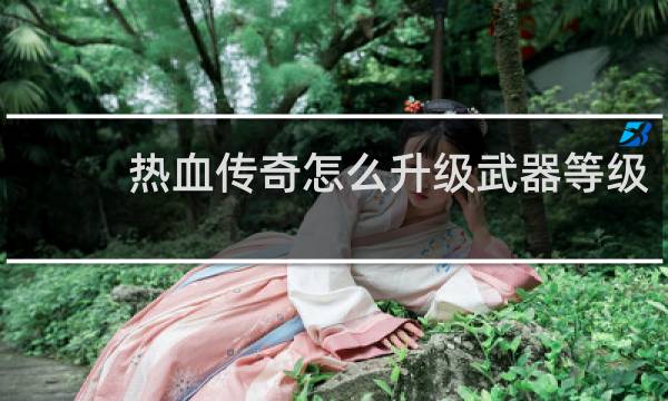 热血传奇怎么升级武器等级