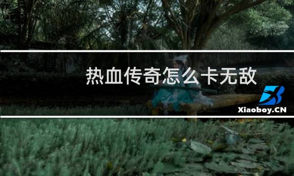 热血传奇怎么卡无敌