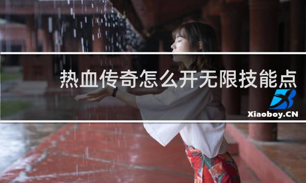 热血传奇怎么开无限技能点