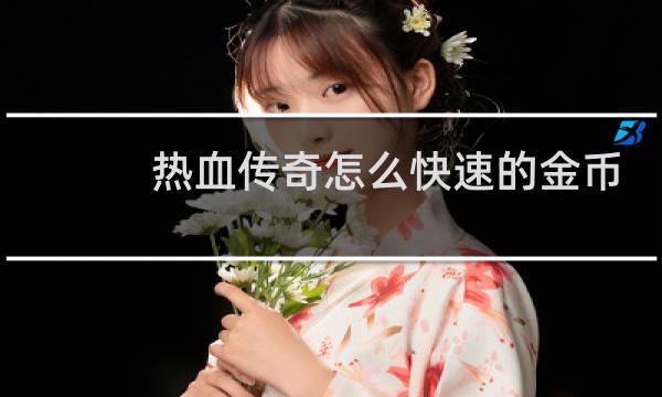 热血传奇怎么快速的金币