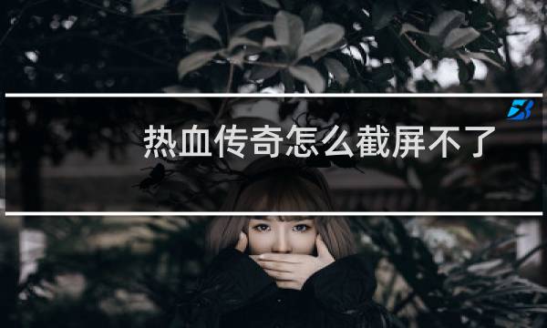热血传奇怎么截屏不了