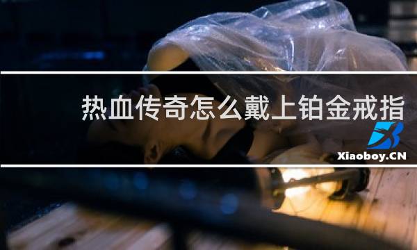 热血传奇怎么戴上铂金戒指