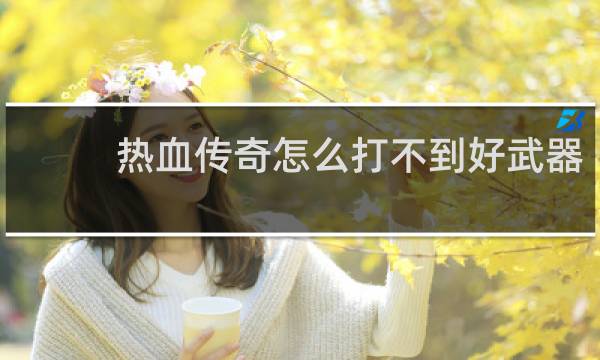热血传奇怎么打不到好武器