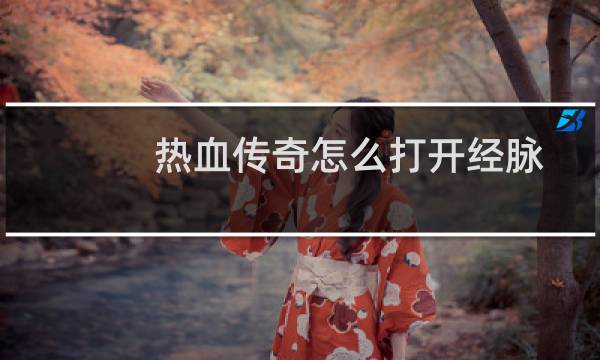 热血传奇怎么打开经脉