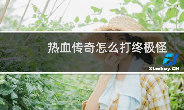 热血传奇怎么打终极怪