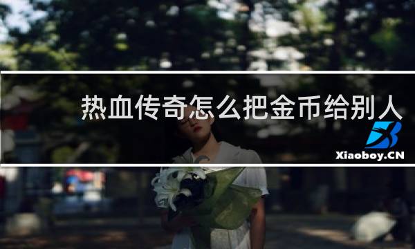 热血传奇怎么把金币给别人