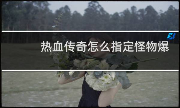 热血传奇怎么指定怪物爆