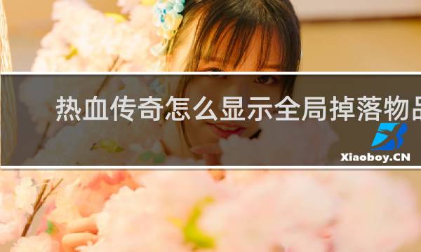 热血传奇怎么显示全局掉落物品