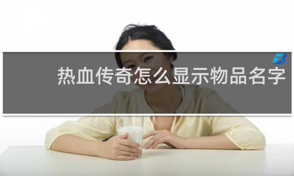热血传奇怎么显示物品名字