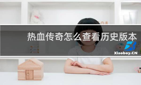 热血传奇怎么查看历史版本