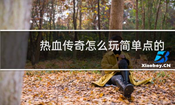 热血传奇怎么玩简单点的