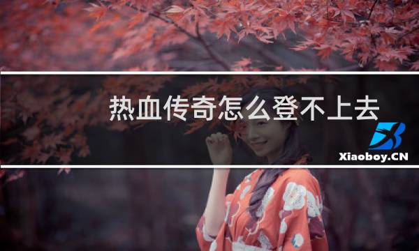 热血传奇怎么登不上去