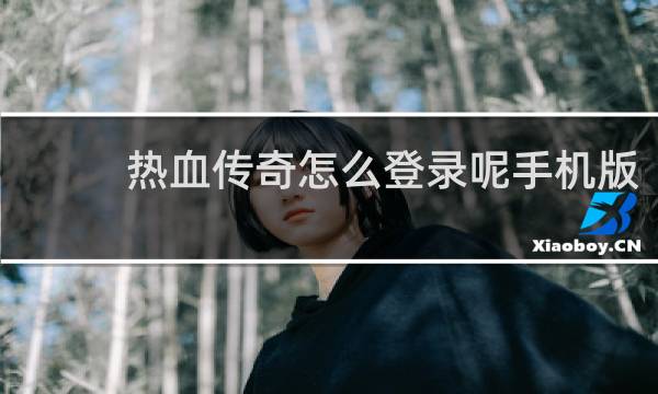 热血传奇怎么登录呢手机版