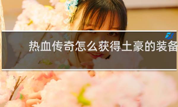 热血传奇怎么获得土豪的装备