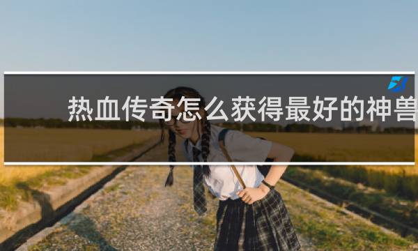 热血传奇怎么获得最好的神兽