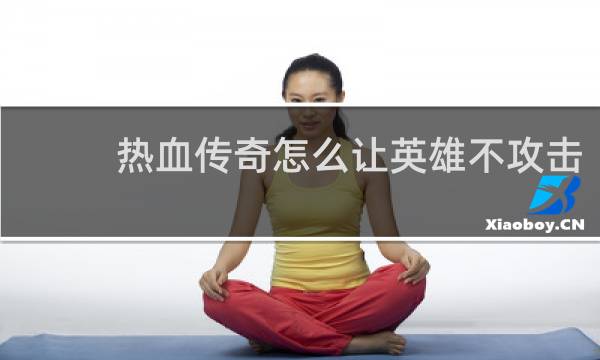 热血传奇怎么让英雄不攻击