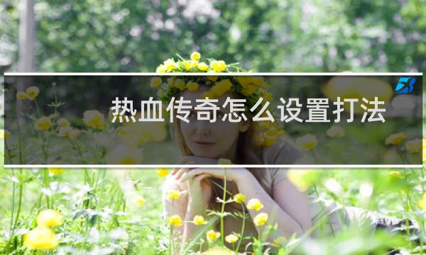 热血传奇怎么设置打法
