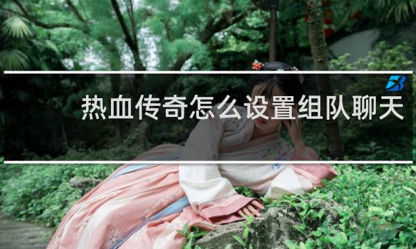 热血传奇怎么设置组队聊天