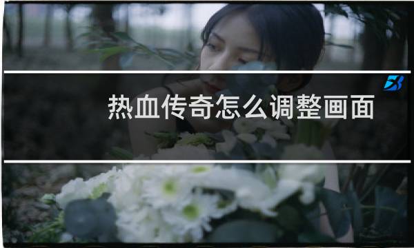 热血传奇怎么调整画面