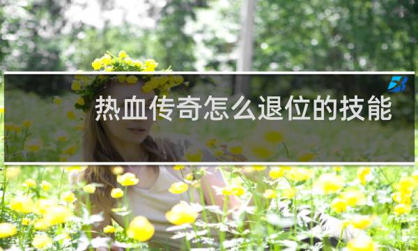 热血传奇怎么退位的技能