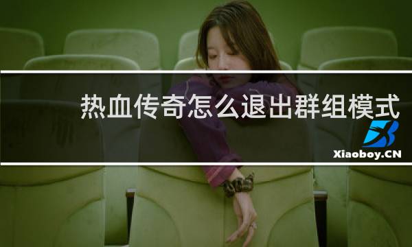 热血传奇怎么退出群组模式