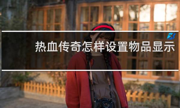 热血传奇怎样设置物品显示