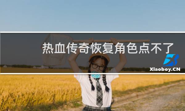 热血传奇恢复角色点不了