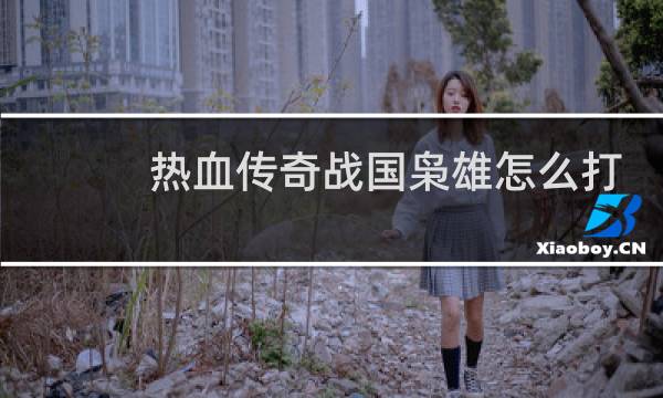 热血传奇战国枭雄怎么打