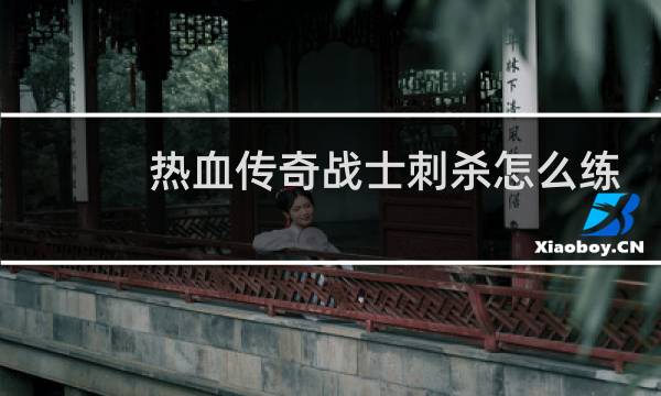 热血传奇战士刺杀怎么练