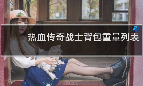 热血传奇战士背包重量列表