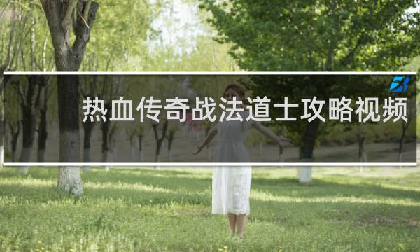 热血传奇战法道士攻略视频