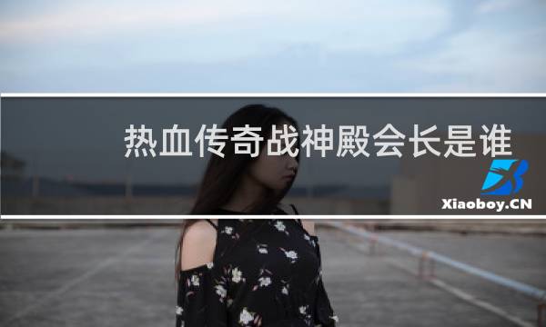 热血传奇战神殿会长是谁