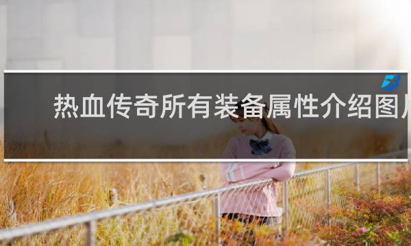 热血传奇所有装备属性介绍图片
