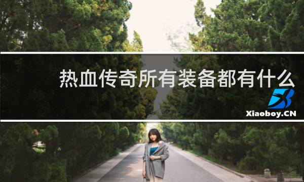 热血传奇所有装备都有什么