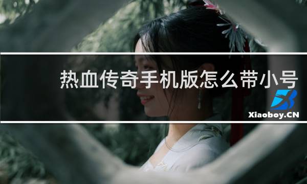 热血传奇手机版怎么带小号