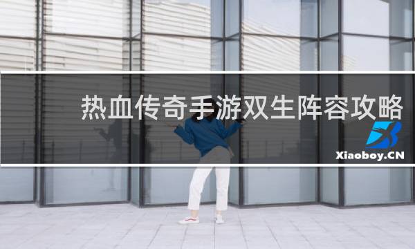 热血传奇手游双生阵容攻略
