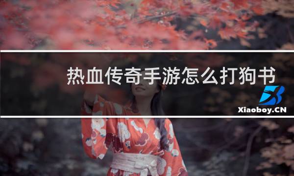 热血传奇手游怎么打狗书