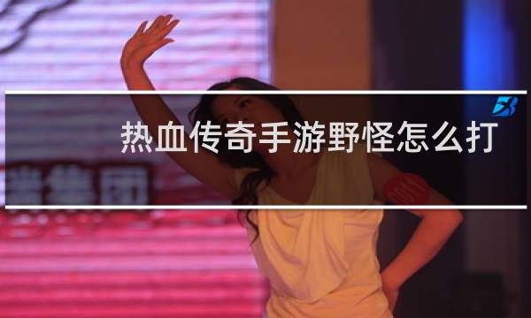 热血传奇手游野怪怎么打