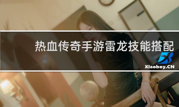 热血传奇手游雷龙技能搭配
