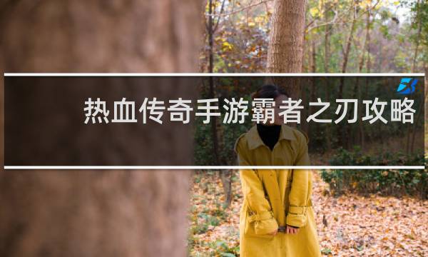热血传奇手游霸者之刃攻略