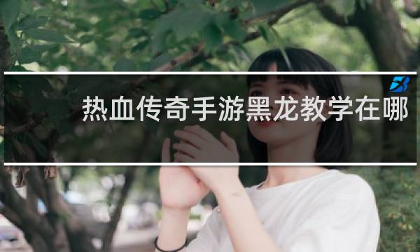 热血传奇手游黑龙教学在哪