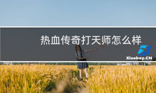 热血传奇打天师怎么样