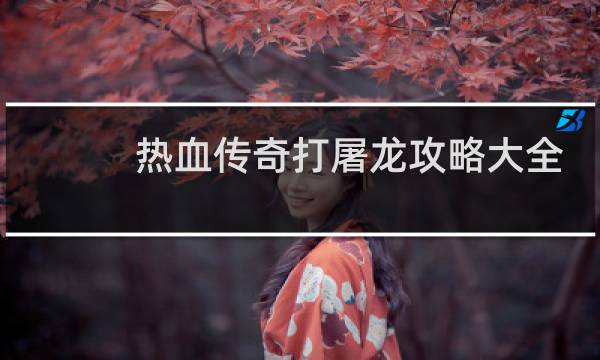 热血传奇打屠龙攻略大全