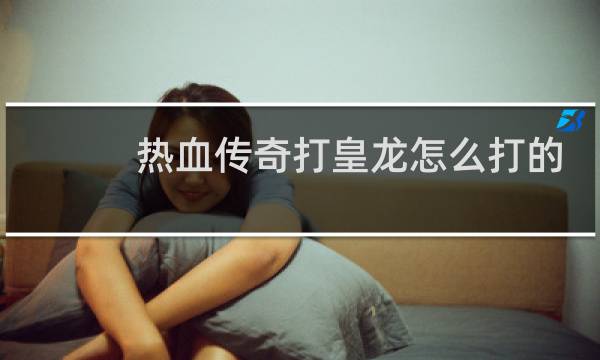 热血传奇打皇龙怎么打的