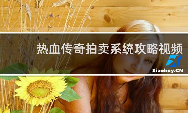 热血传奇拍卖系统攻略视频