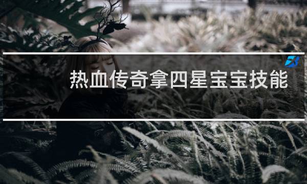 热血传奇拿四星宝宝技能