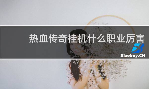热血传奇挂机什么职业厉害