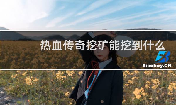 热血传奇挖矿能挖到什么